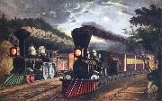 Fanny Palmer, The Lightning Express Trains Leaving the junction